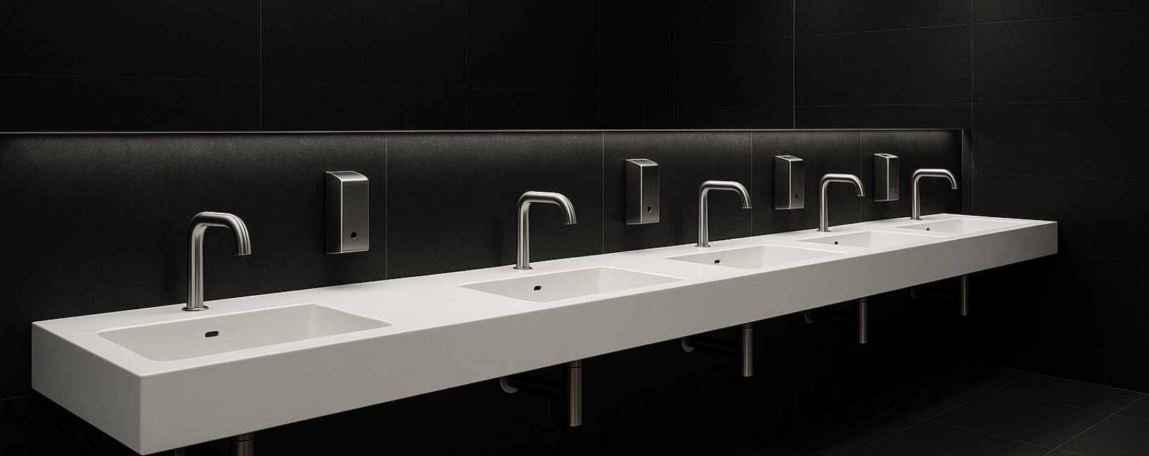 Installation design for large-campus restroom systems